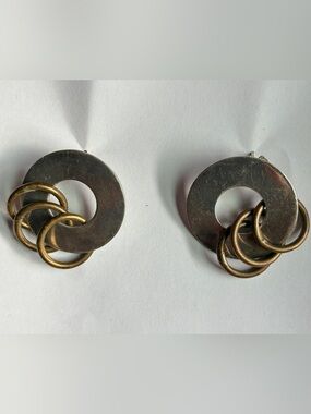 Mexico 925 Silver & Brass Earrings | As Is / High Silver Content